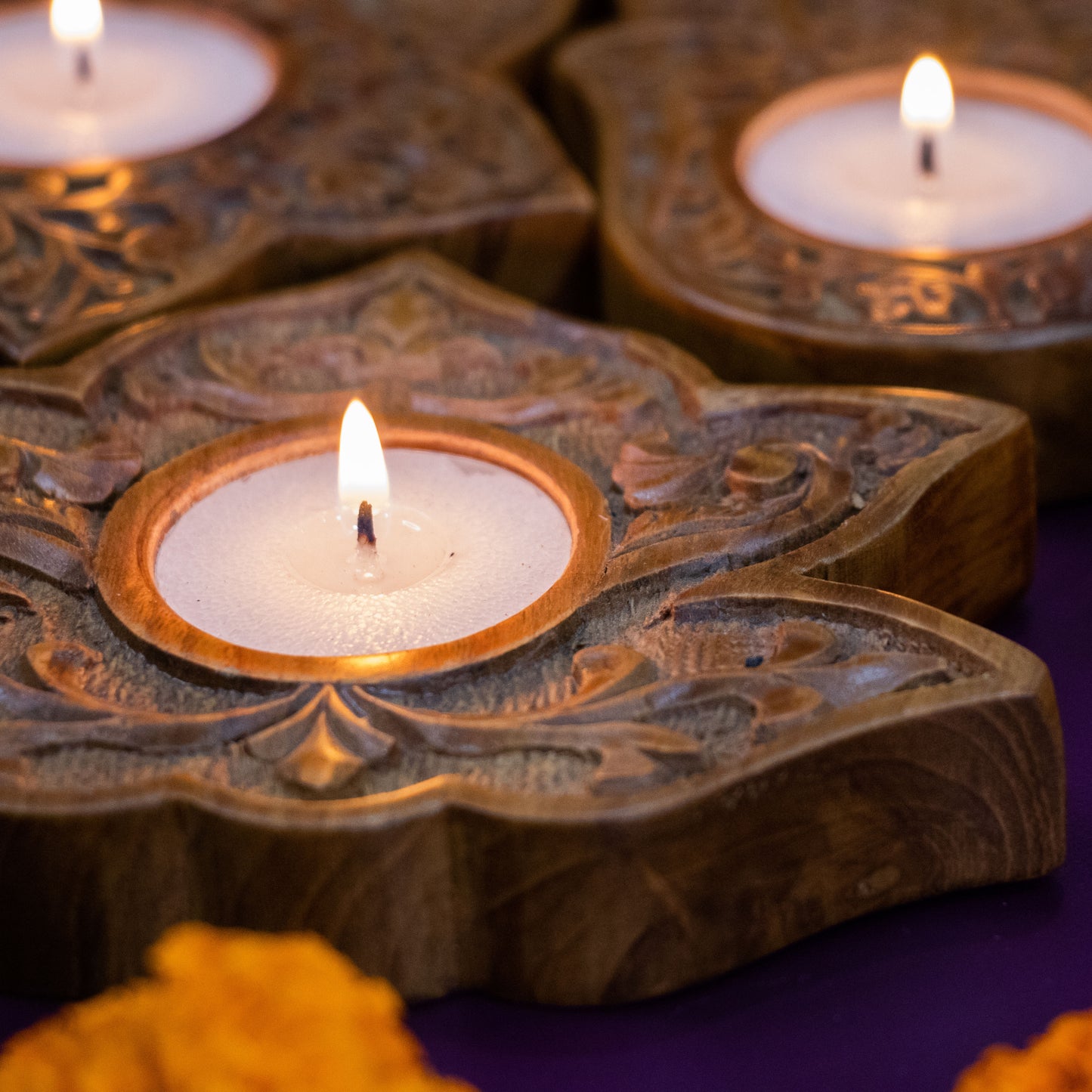 Deepdani - Tea Light Holders set of 3