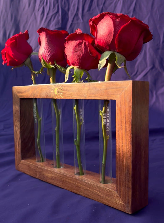 Chaand- Test Tube Planter with 4 test tubes